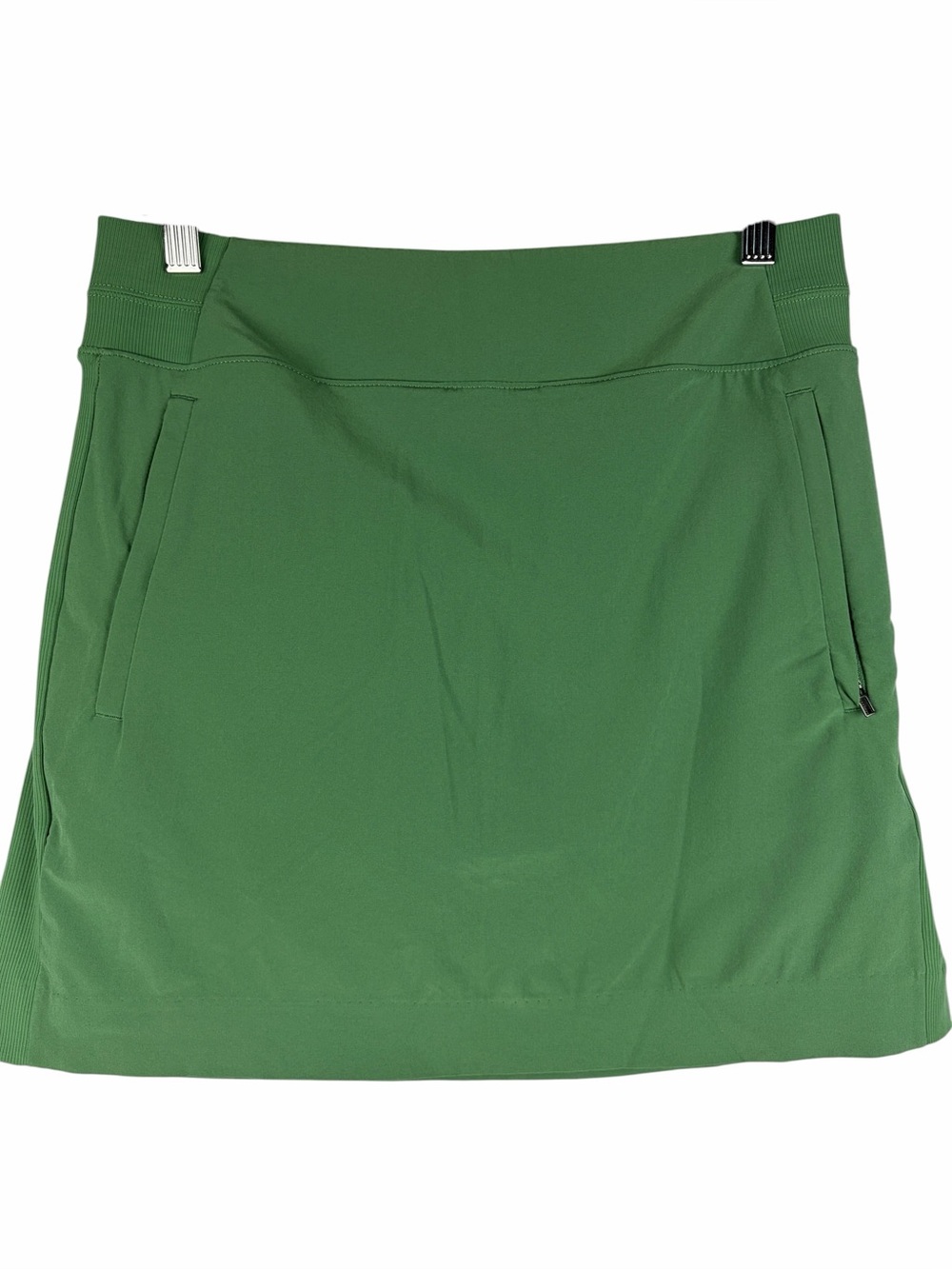 Athleta Brooklyn 16” Skort Green Zip Pocket Athletic Golf Tennis Size 6